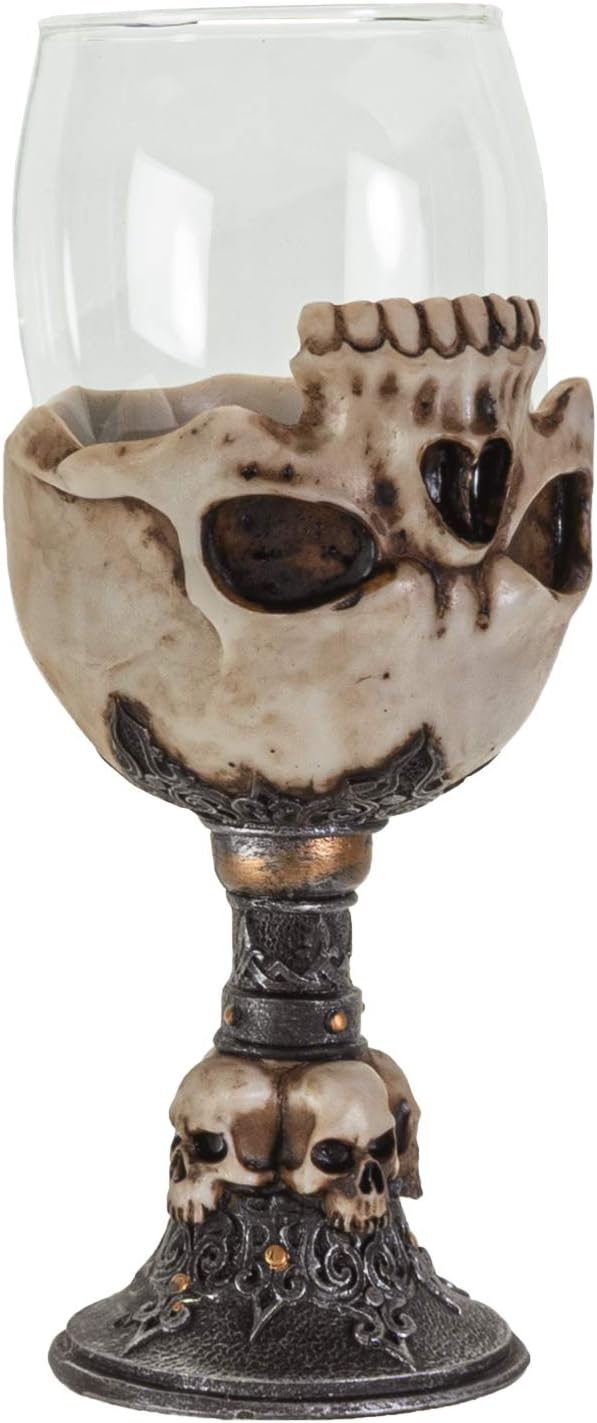 Get Weird with the SUMMIT COLLECTION Underworld Upside Down Ossuary Skull Wine Goblet